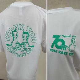 ボートレース津70周年記念オリジナルTシャツ　ホワイト(サイズM)